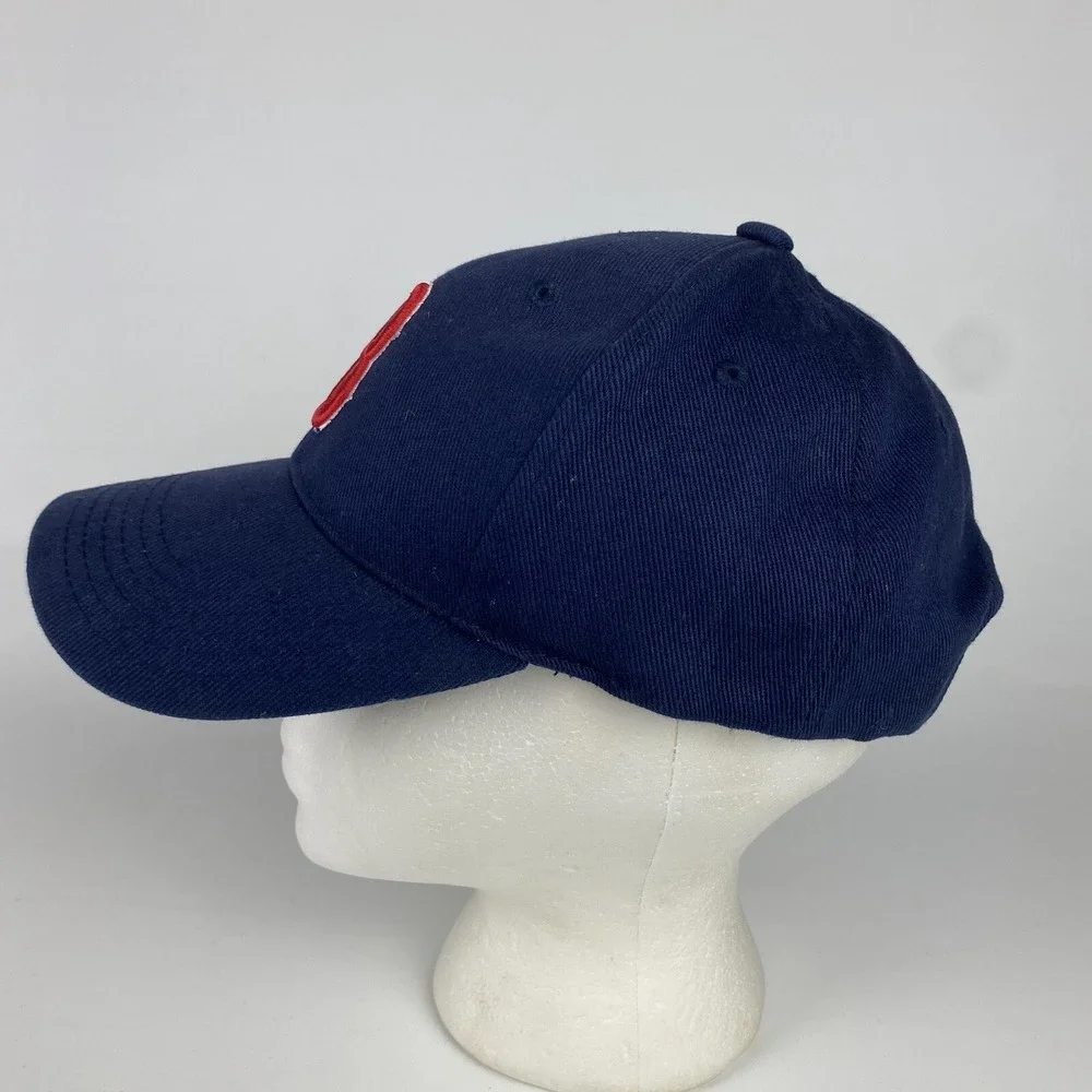 VTG Boston Red Sox Hat Navy Blue Baseball Strapback‎ MLB Genuine Merchandise